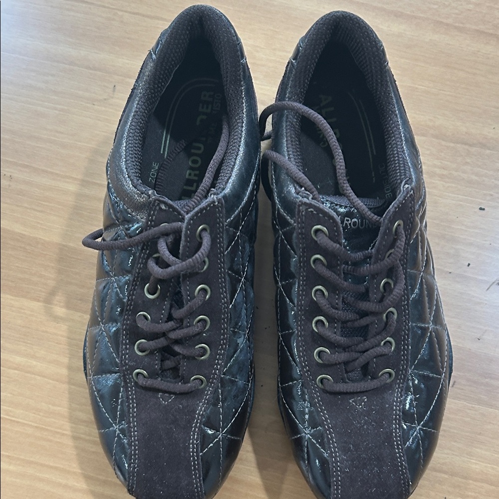 Mephisto Allrounder Women's Quilted Lace-Up Sneakers - Brown